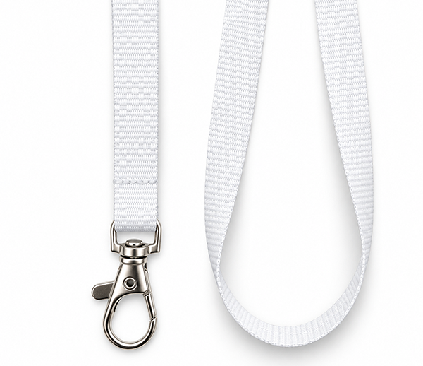 Weißes Schlüsselband (White)